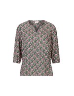 Blouse fluide col tunisien imprim&eacute; La Fianc&eacute;e