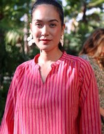 Blouse coton bio rayée manches longues imprimé La Fiancée