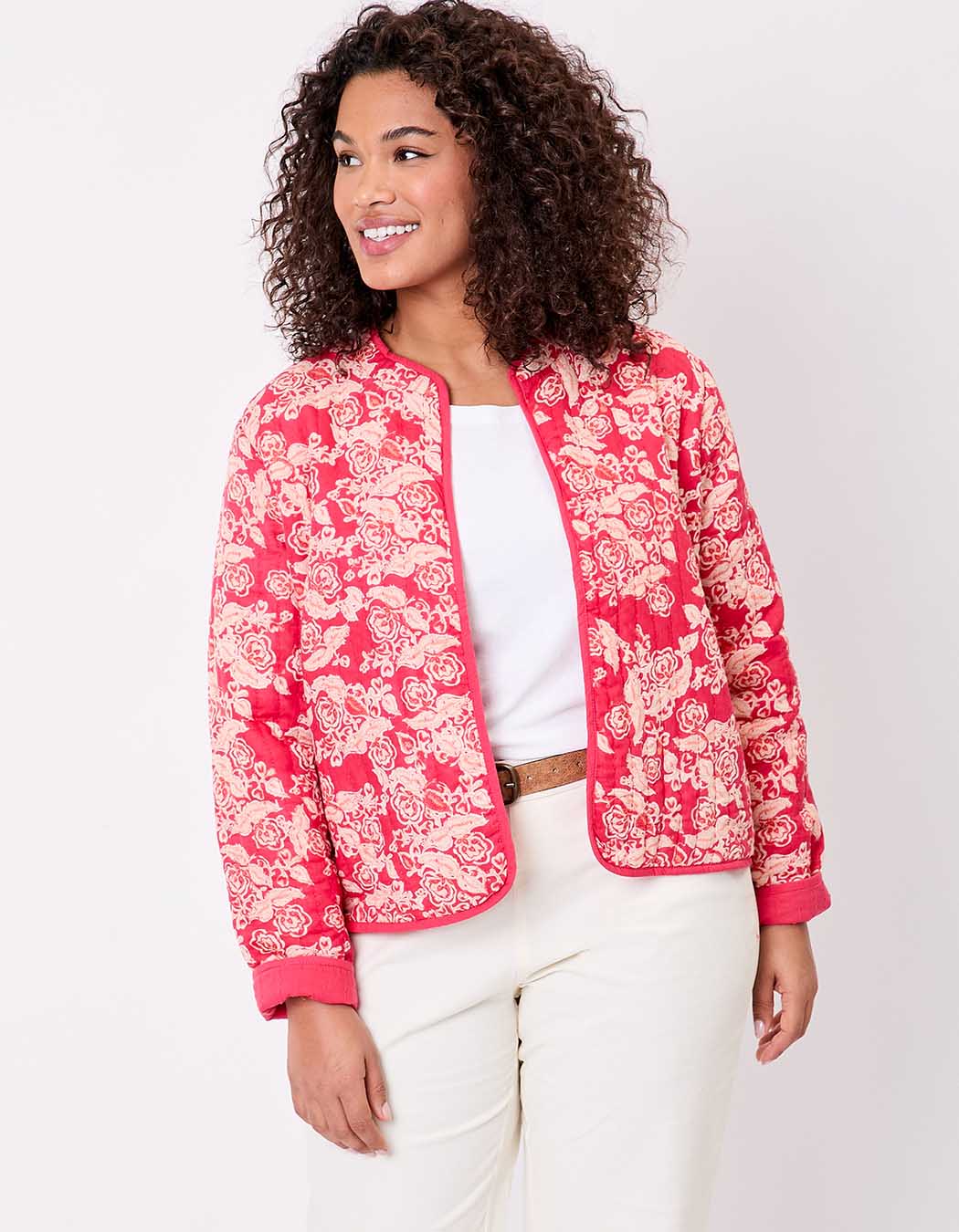 Veste matelassée réversible coton bio imprimé La Fiancée