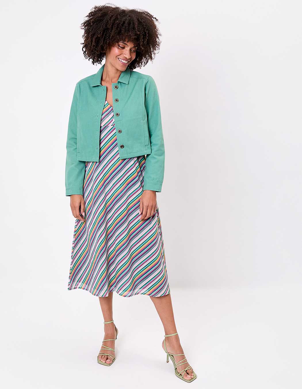 Veste courte en coton bio imprimé La Fiancée