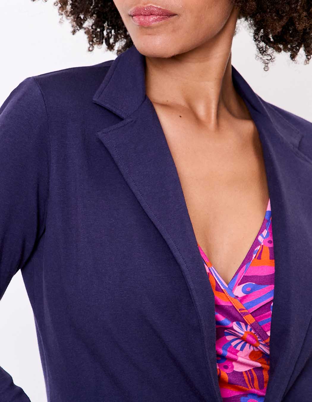 Veste tailleur souple imprimé La Fiancée