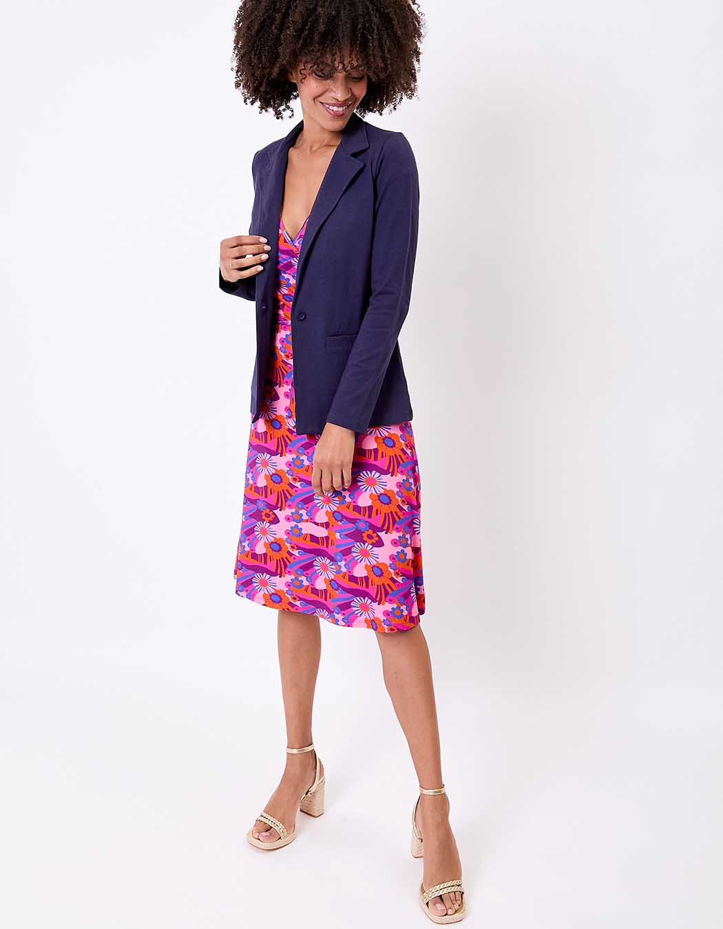 Veste tailleur souple imprimé La Fiancée