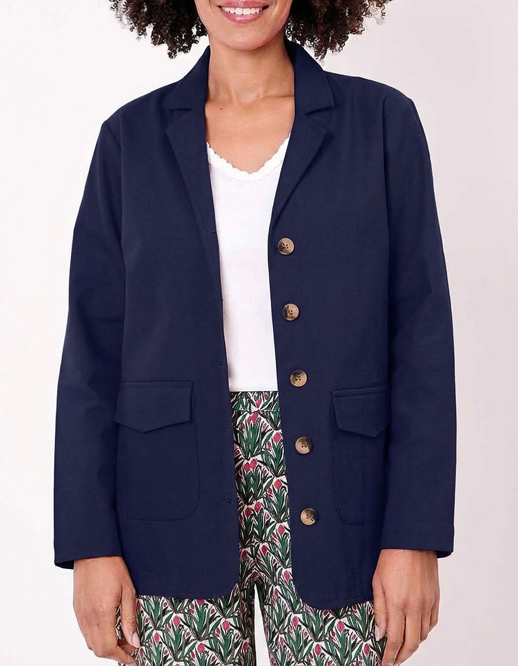 Veste saharienne coton bio imprimé La Fiancée