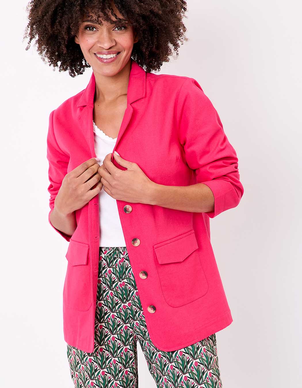 Veste saharienne coton bio imprimé La Fiancée