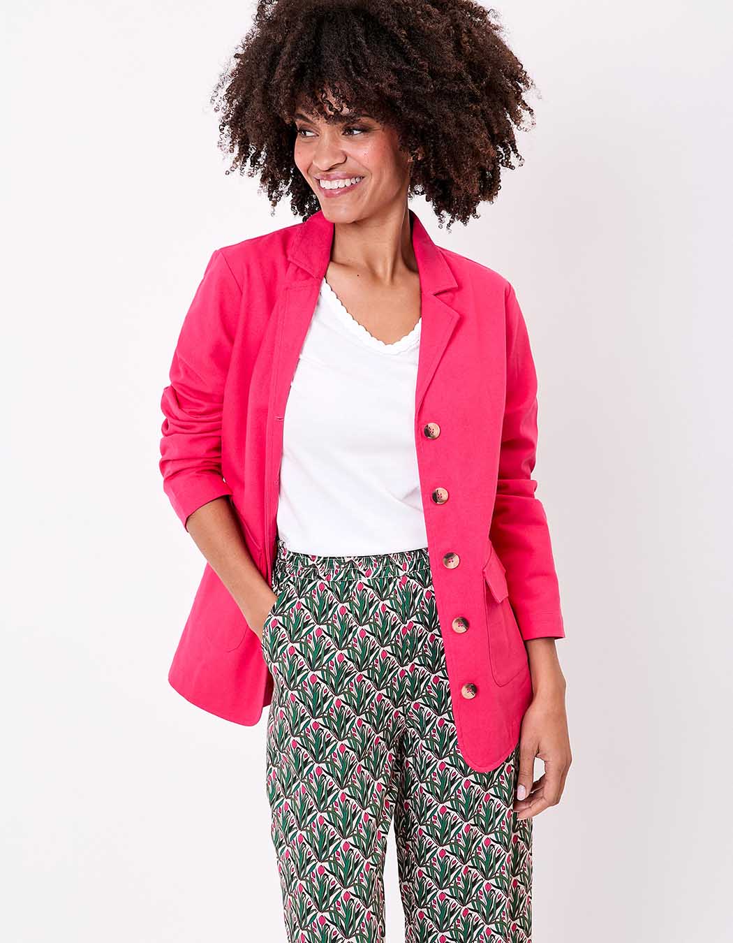 Veste saharienne coton bio imprimé La Fiancée
