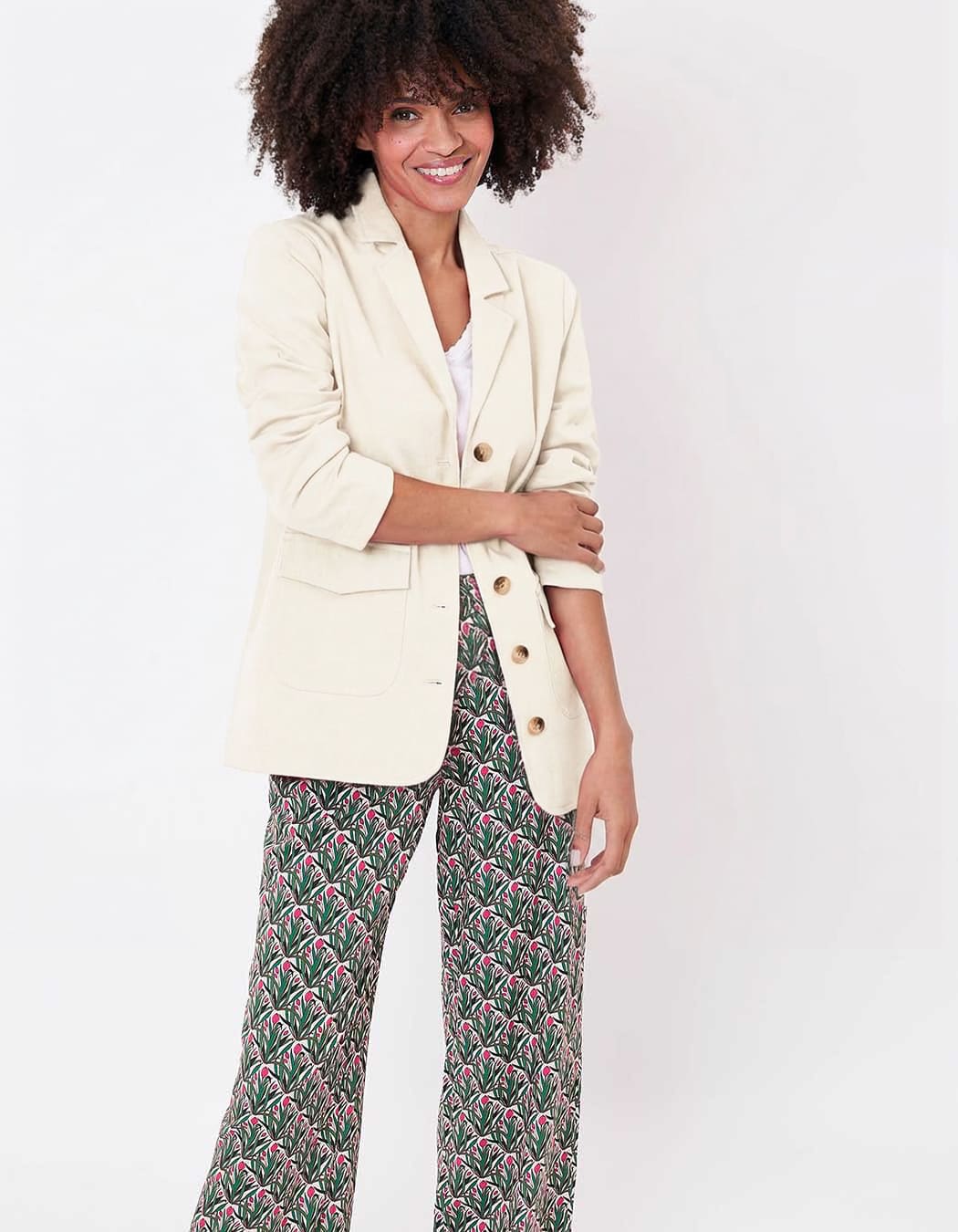 Veste saharienne coton bio imprimé La Fiancée