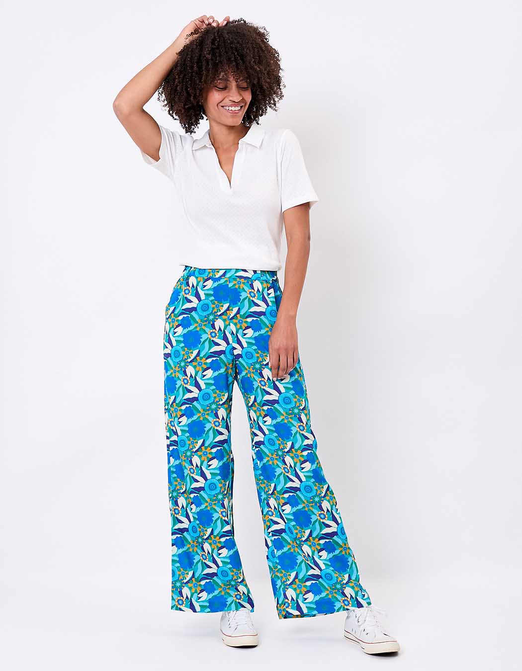 Pantalon ample élastiquée fluide imprimé Princesse Nomade