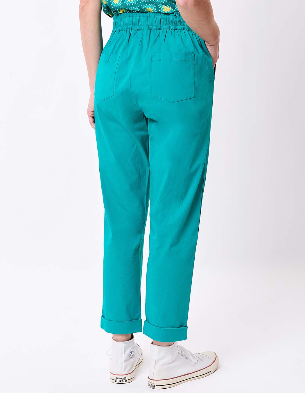 Pantalon chino élastiqué coton stretch imprimé Princesse Nomade