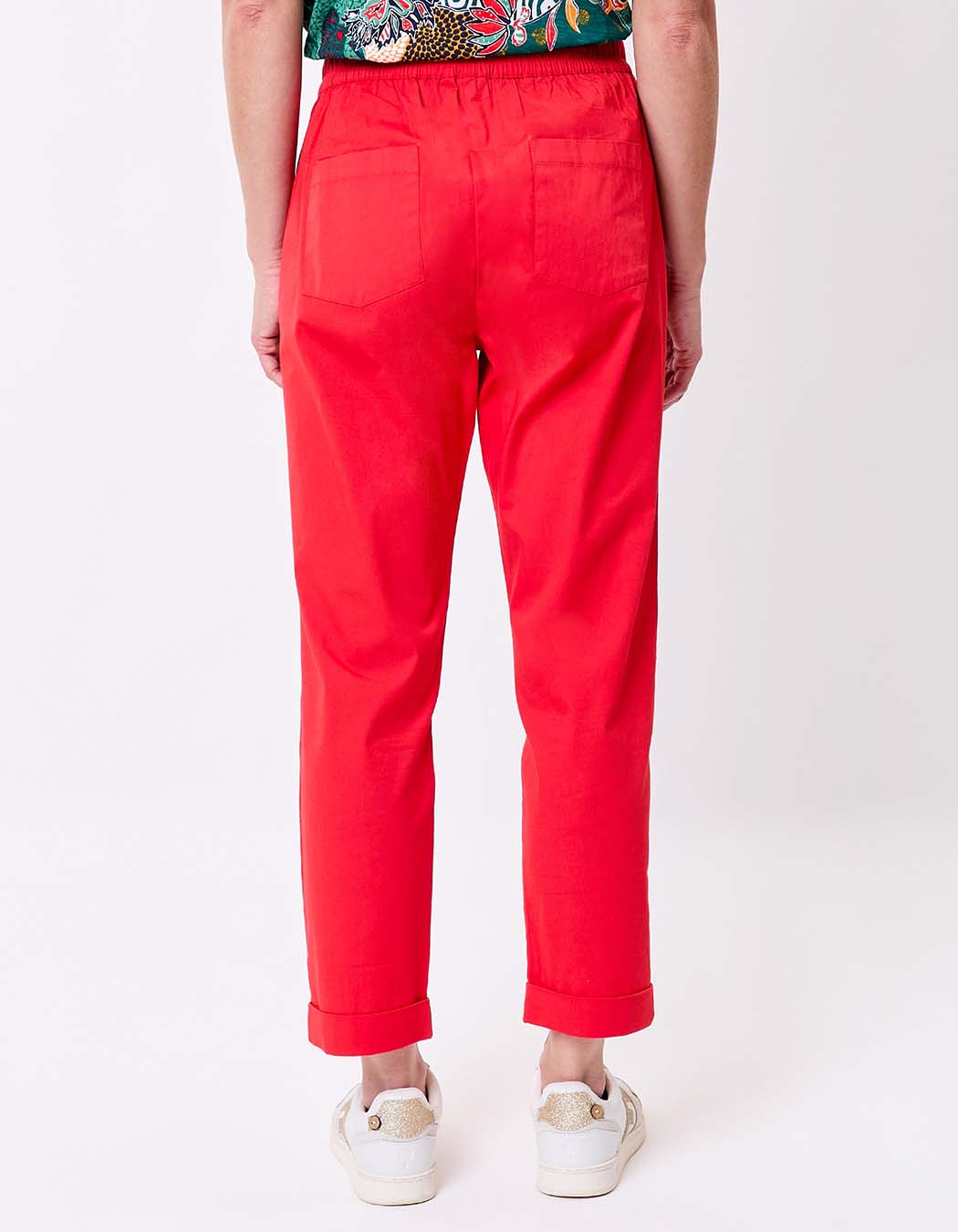 Pantalon chino élastiqué coton stretch imprimé Princesse Nomade