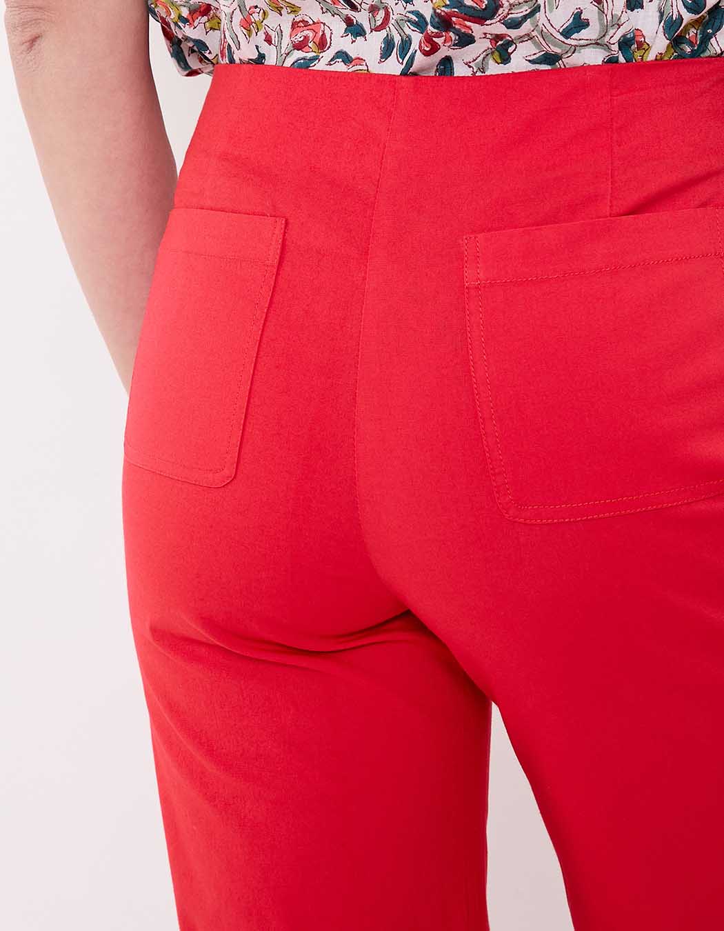 Pantalon à pont large coton stretch imprimé Princesse Nomade