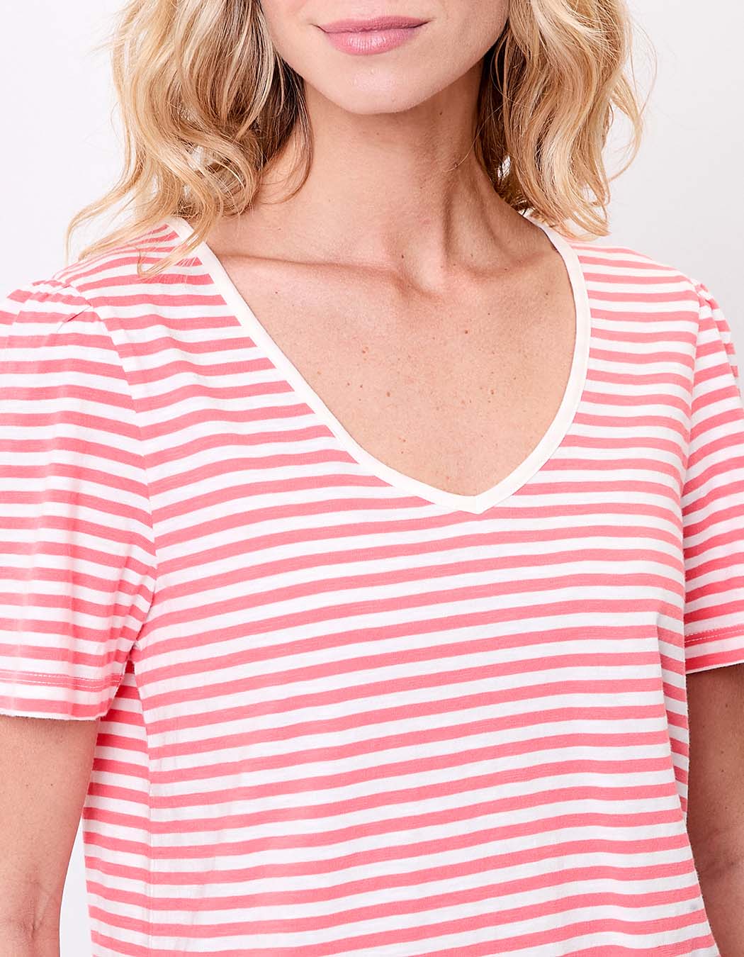 T-shirt rayures coton bio imprimé Princesse Nomade