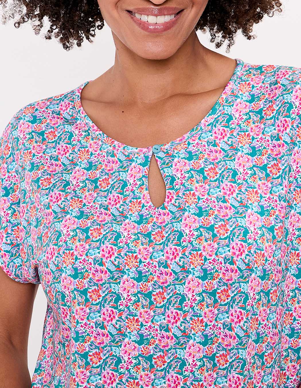 T-shirt loose maille fluide imprimé Princesse Nomade