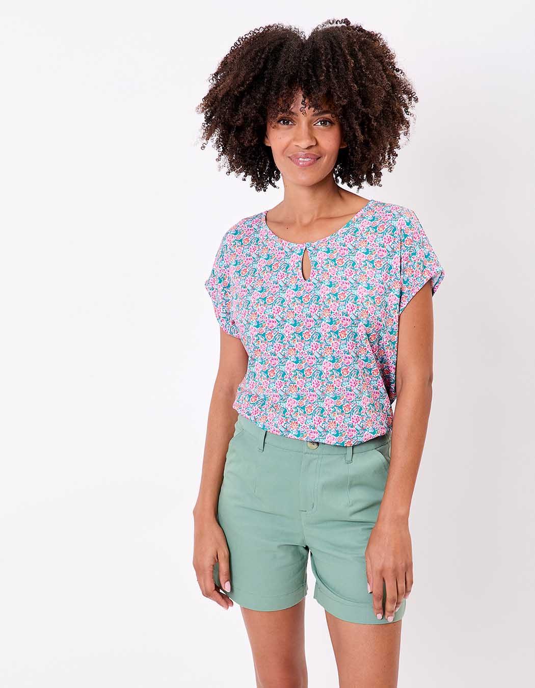 T-shirt loose maille fluide imprimé Princesse Nomade