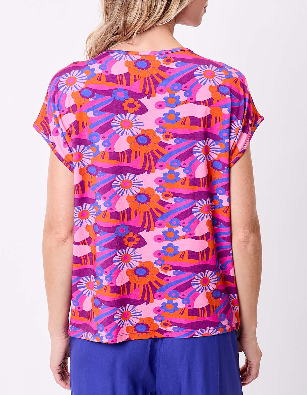 T-shirt loose maille fluide imprim&eacute; Princesse Nomade