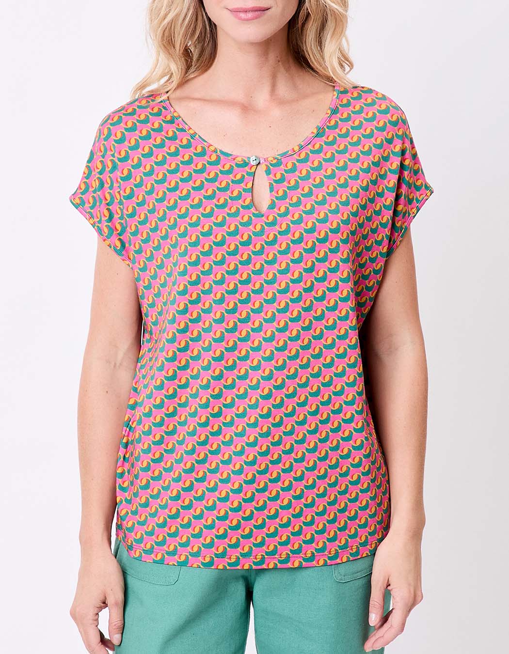 T-shirt loose maille fluide imprimé Princesse Nomade