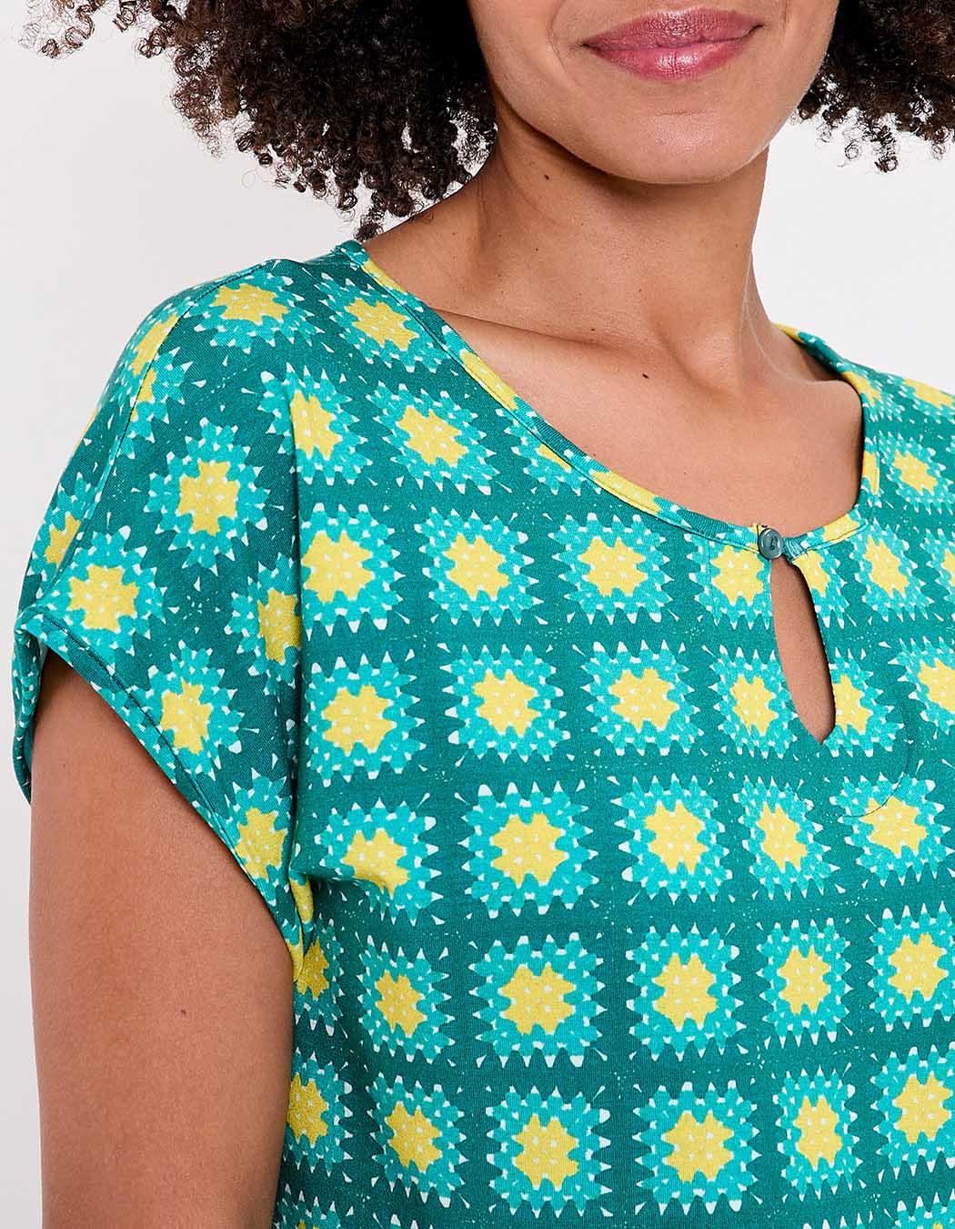 T-shirt loose maille fluide imprimé Princesse Nomade