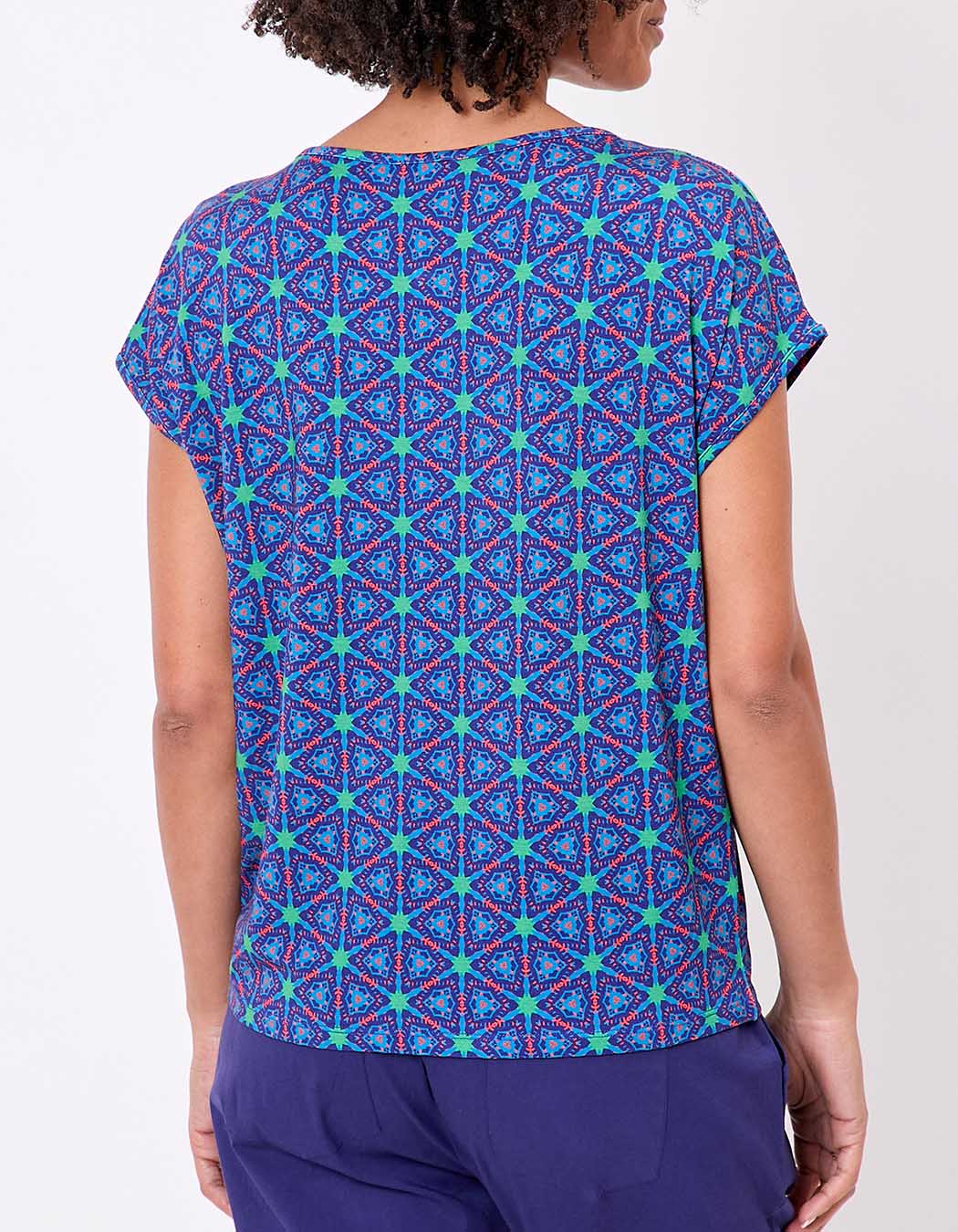 T-shirt loose maille fluide imprimé Princesse Nomade