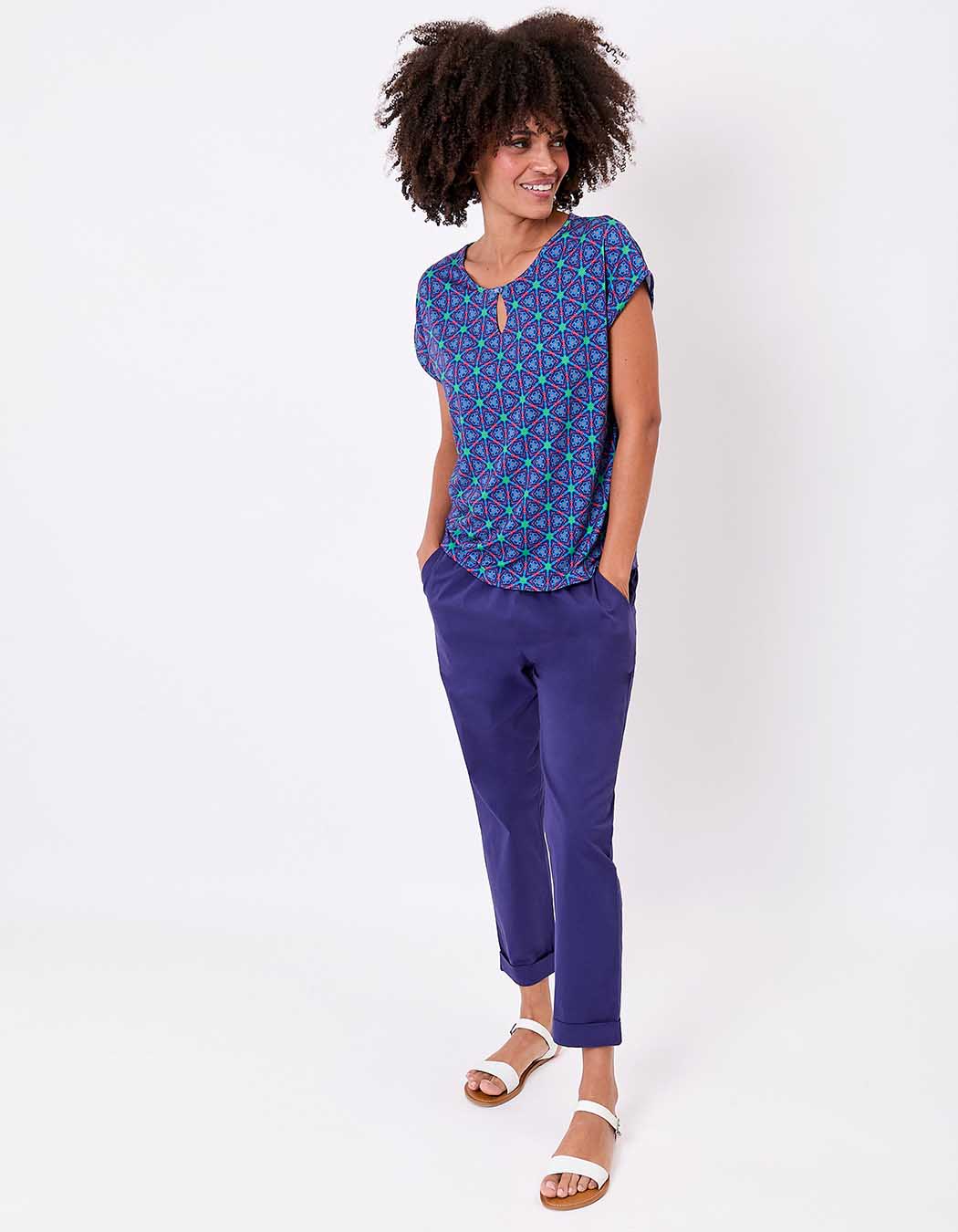 T-shirt loose maille fluide imprimé Princesse Nomade