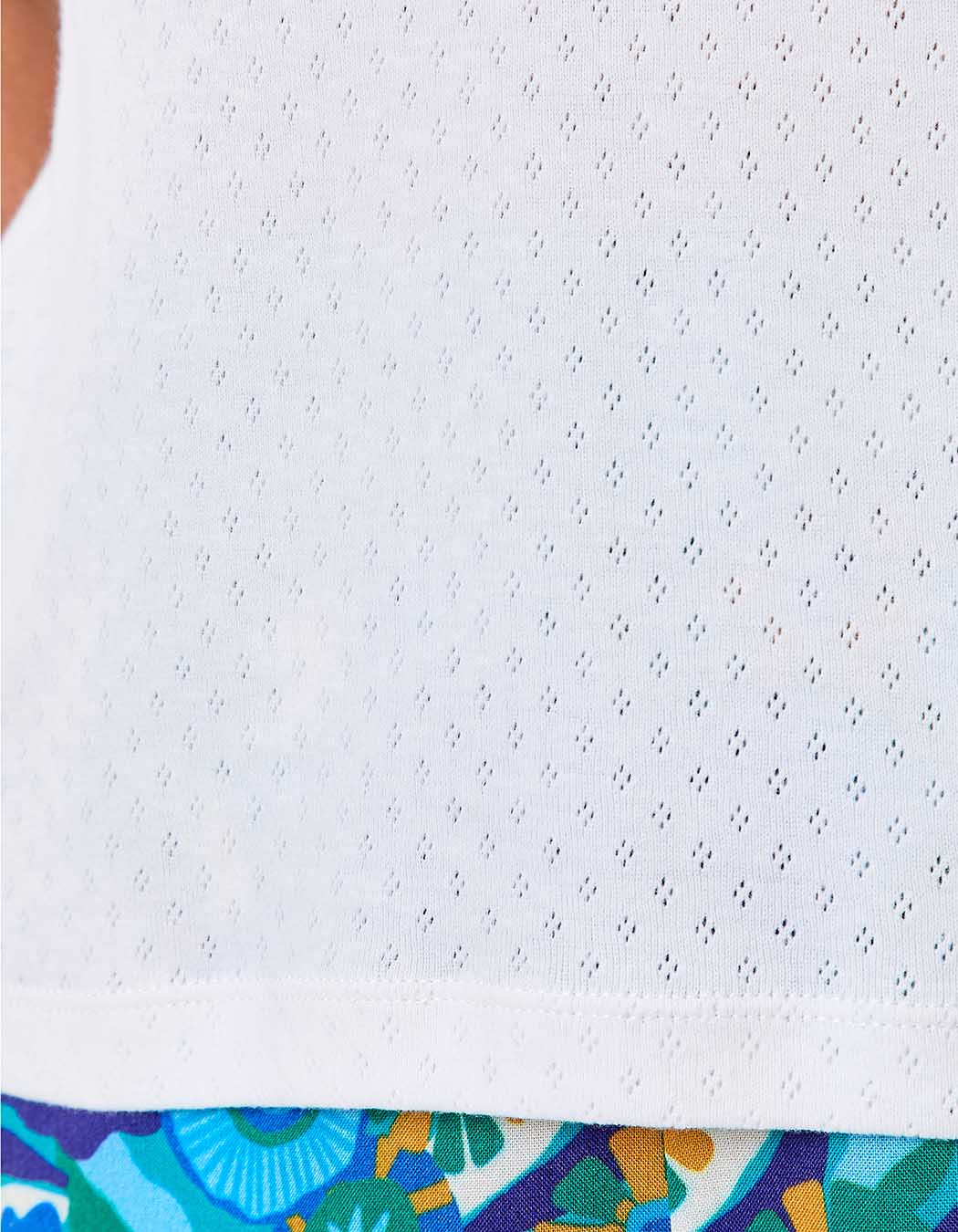 Polo coton bio pointelle imprimé Princesse Nomade