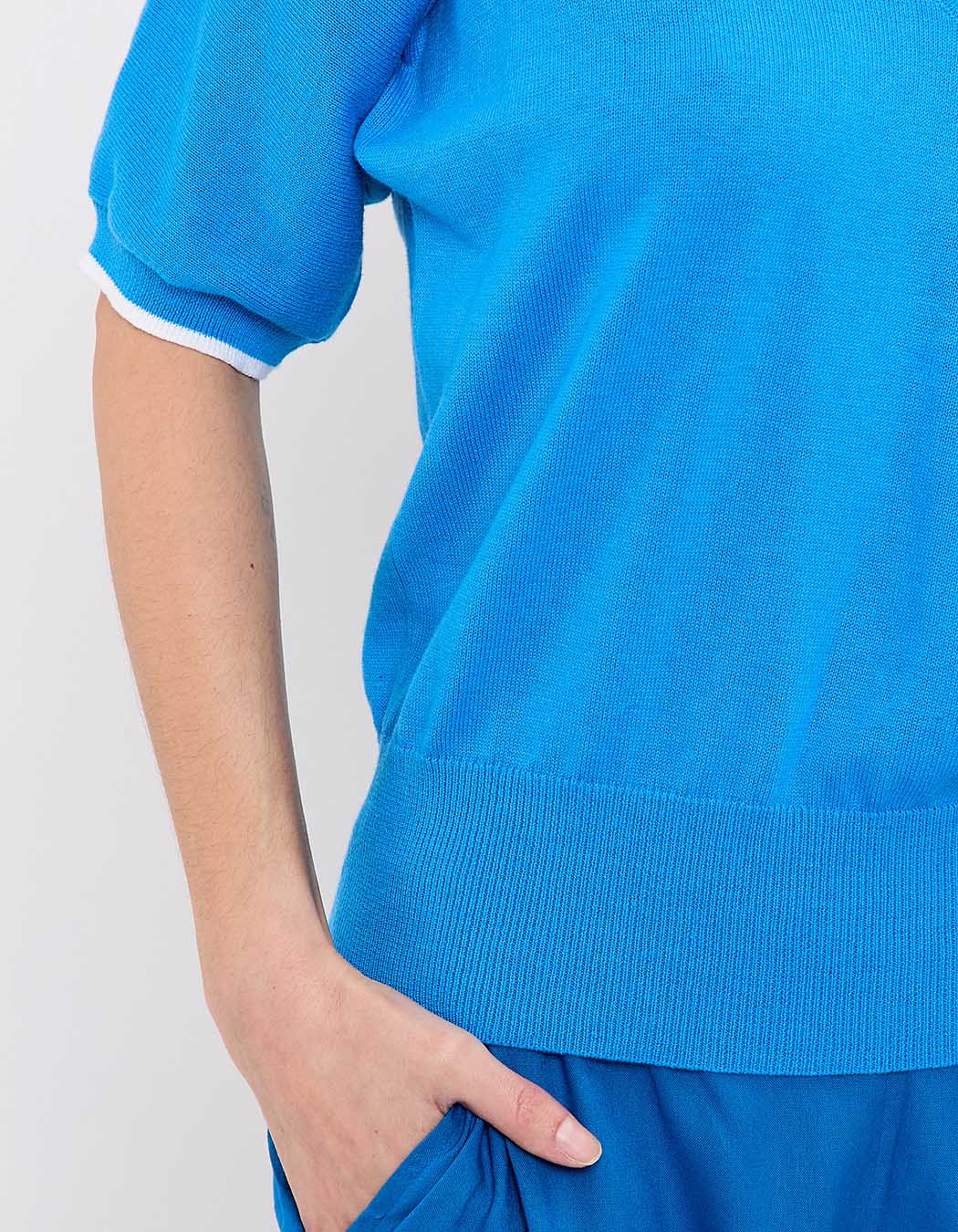 Pull léger en coton uni imprimé Princesse Nomade