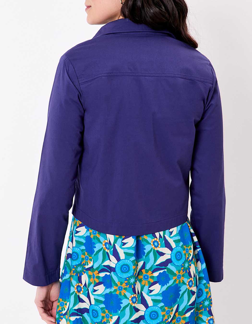 Veste courte coton stretch imprimé Princesse Nomade