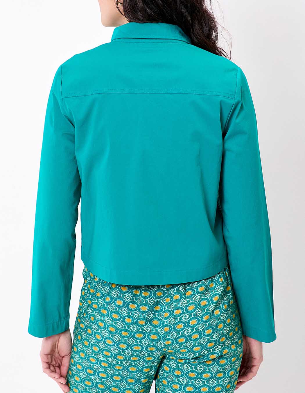 Veste courte coton stretch imprimé Princesse Nomade