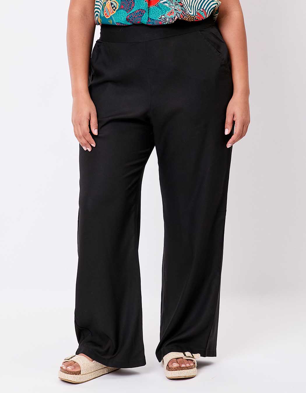 Pantalon fluide ample imprimé La Fiancée