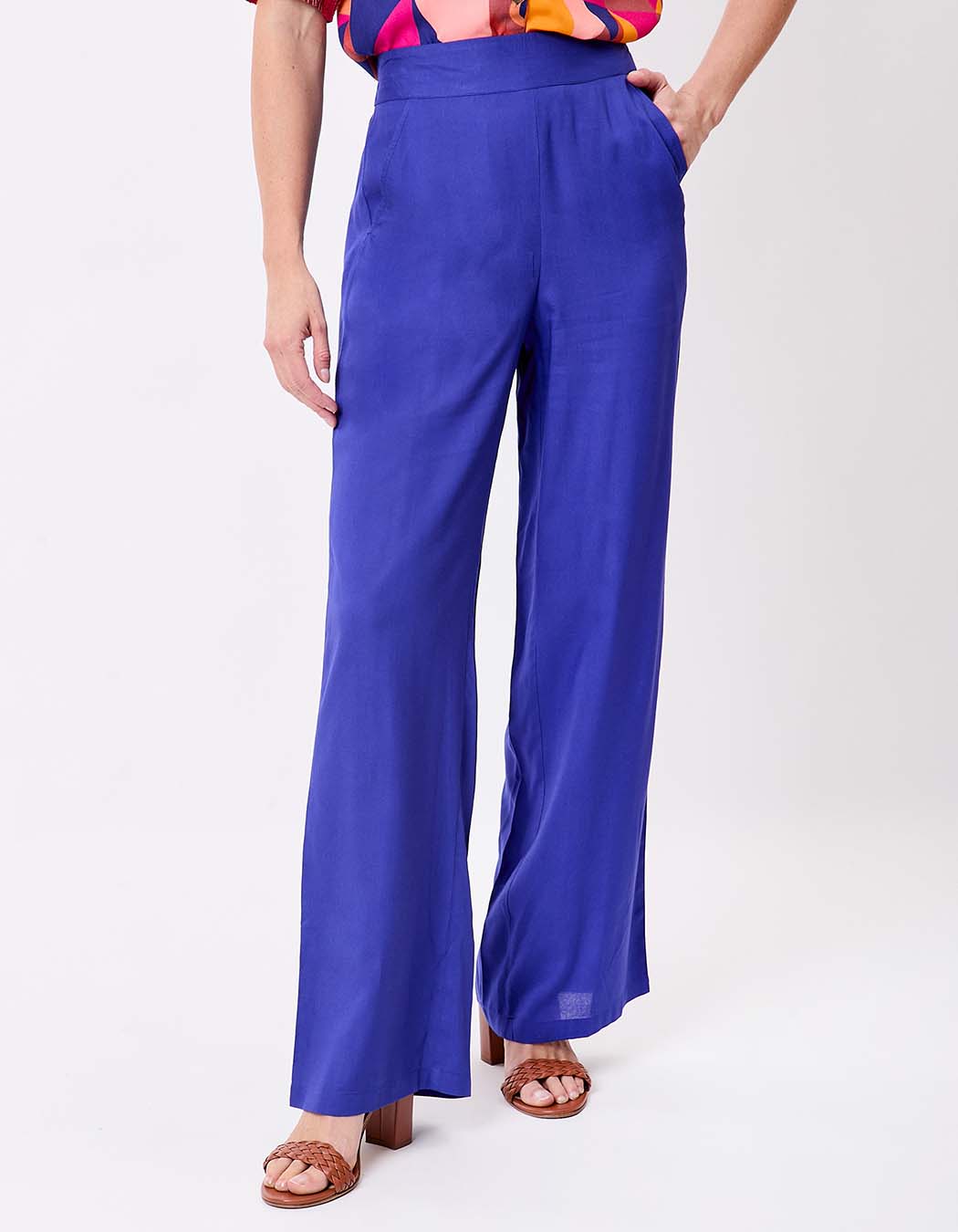 Pantalon fluide ample imprimé La Fiancée