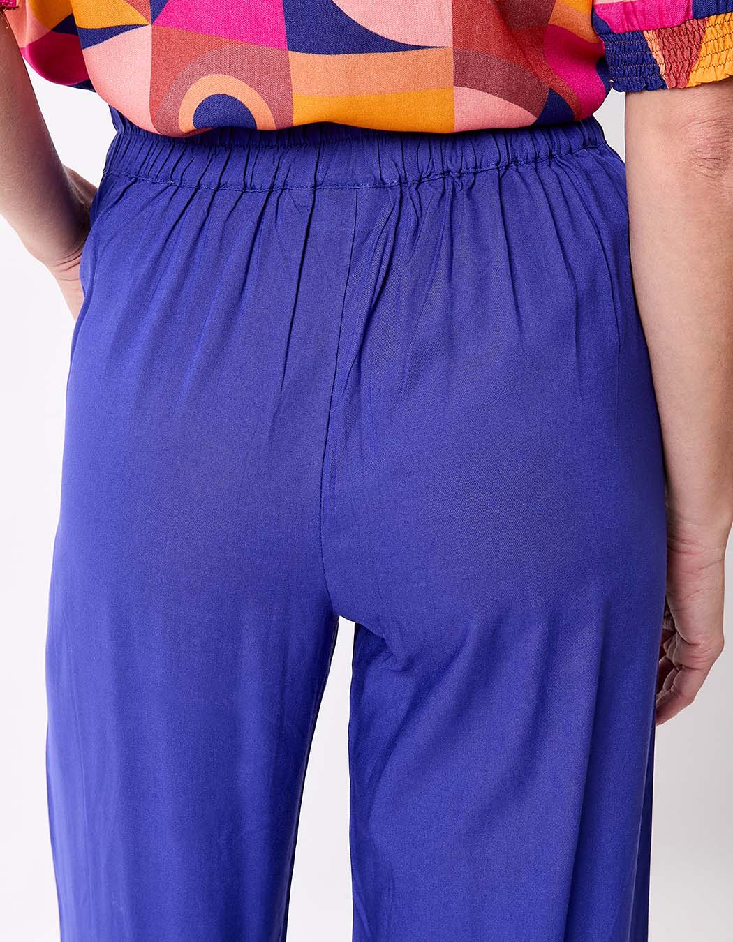Pantalon fluide ample imprimé La Fiancée