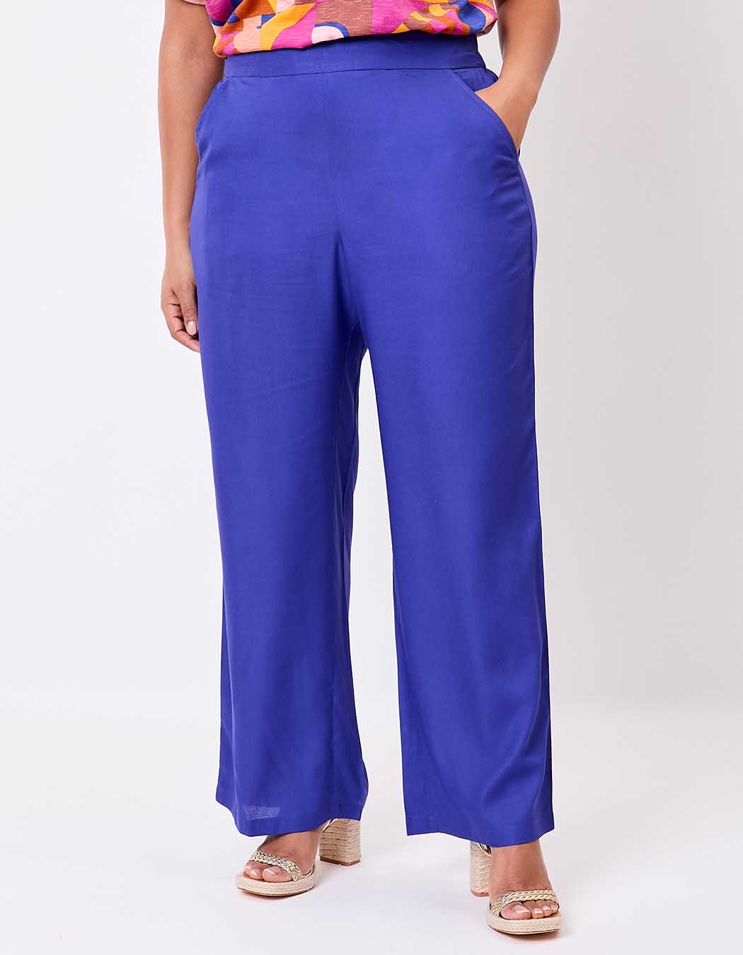 Pantalon fluide ample imprimé La Fiancée