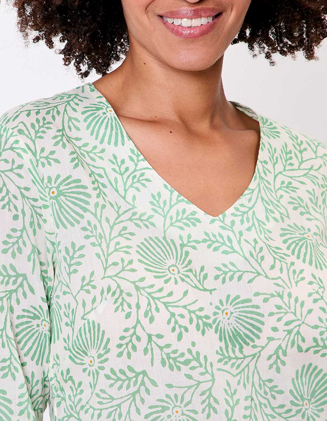 Tunique femme imprimée en coton bio imprimé La Fiancée