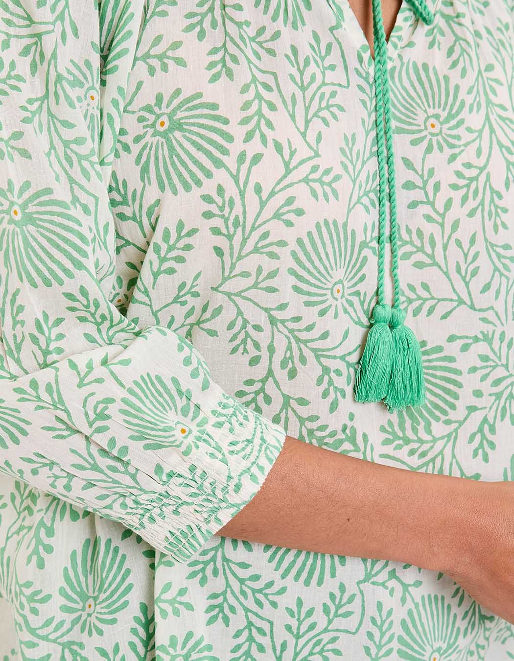 Blouse voile de coton bio ample imprimé La Fiancée