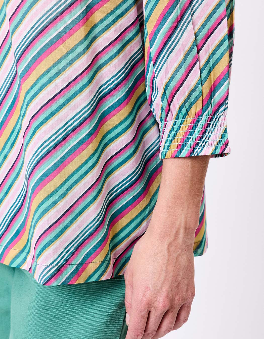 Blouse voile de coton bio ample imprimé La Fiancée