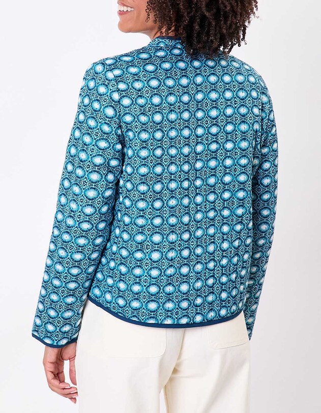 Veste matelass&eacute;e r&eacute;versible coton bio imprim&eacute; La Fianc&eacute;e