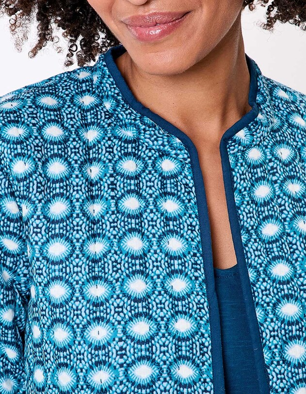 Veste matelass&eacute;e r&eacute;versible coton bio imprim&eacute; La Fianc&eacute;e