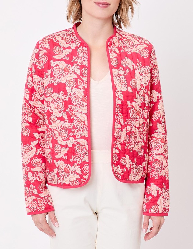 Veste matelass&eacute;e r&eacute;versible coton bio imprim&eacute; La Fianc&eacute;e