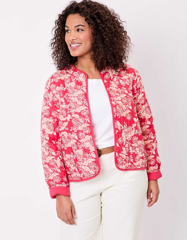 Veste matelass&eacute;e r&eacute;versible coton bio imprim&eacute; La Fianc&eacute;e