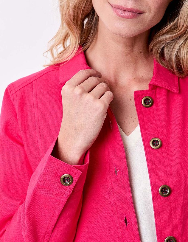 Veste courte en coton bio imprim&eacute; La Fianc&eacute;e