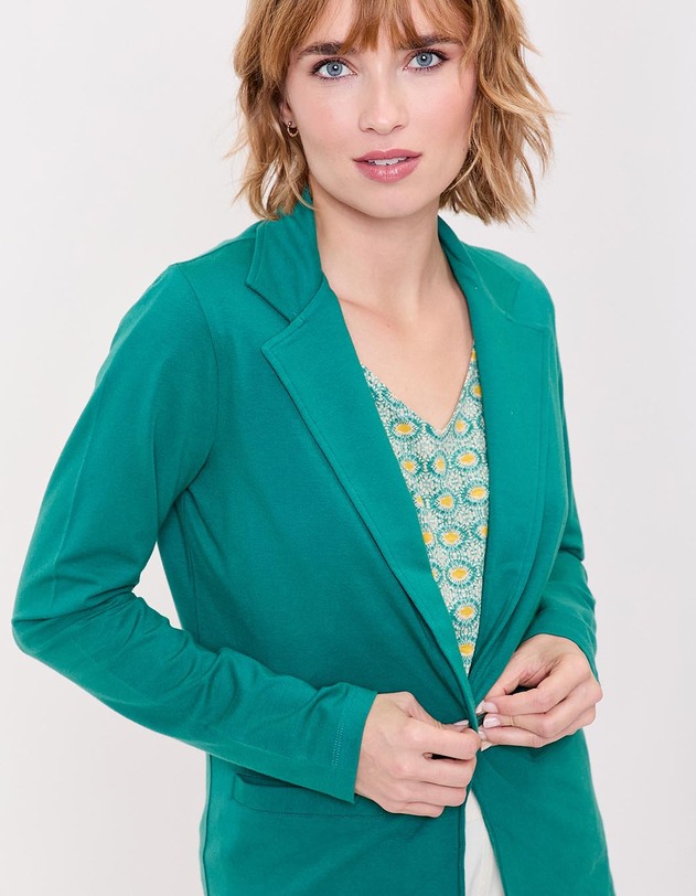 Veste tailleur souple imprim&eacute; La Fianc&eacute;e