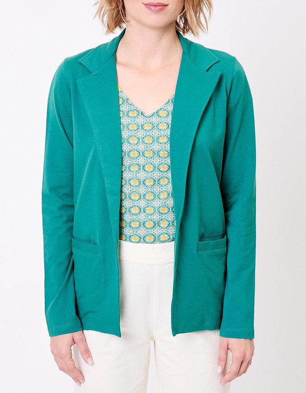 Veste tailleur souple imprim&eacute; La Fianc&eacute;e