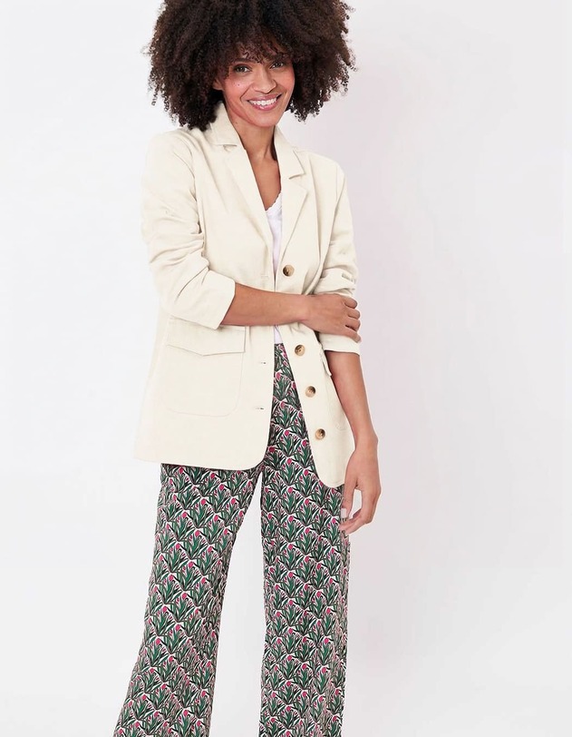 Veste saharienne coton bio imprim&eacute; La Fianc&eacute;e