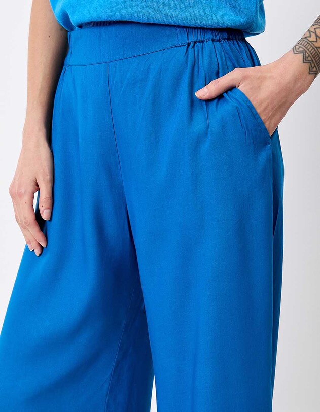 Pantalon ample &eacute;lastiqu&eacute;e fluide imprim&eacute; Princesse Nomade