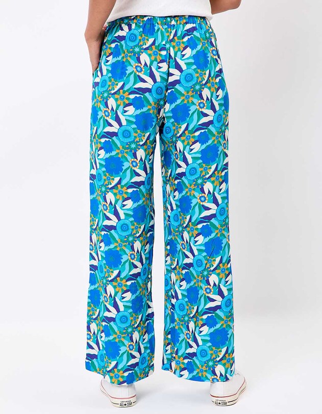 Pantalon ample &eacute;lastiqu&eacute;e fluide imprim&eacute; Princesse Nomade