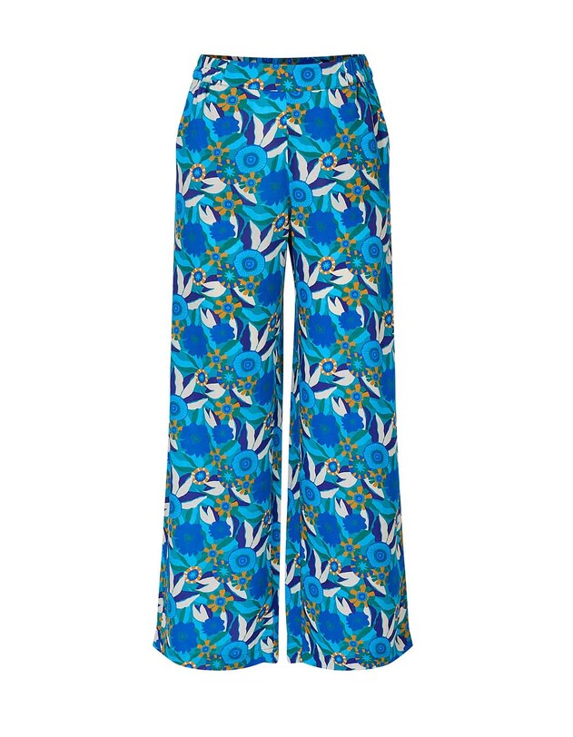 Pantalon ample &eacute;lastiqu&eacute;e fluide imprim&eacute; Princesse Nomade