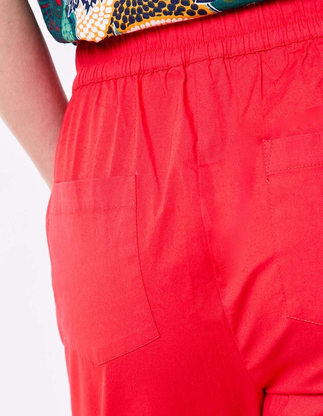 Pantalon chino &eacute;lastiqu&eacute; coton stretch imprim&eacute; Princesse Nomade