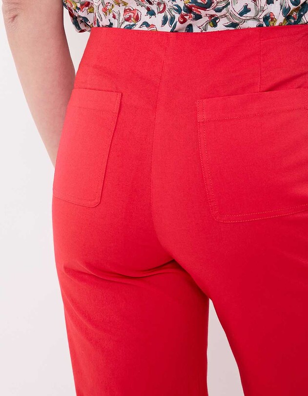 Pantalon &agrave; pont large coton stretch imprim&eacute; Princesse Nomade