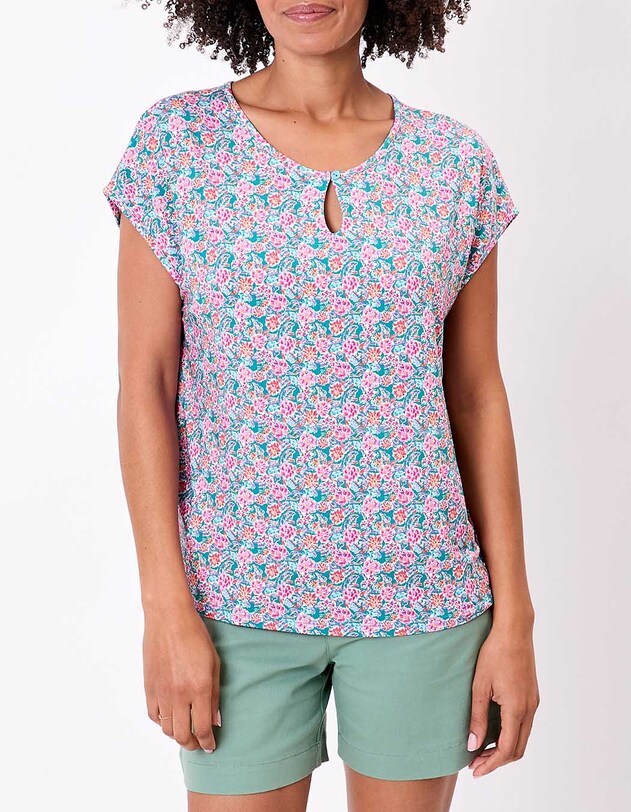 T-shirt loose maille fluide imprim&eacute; Princesse Nomade