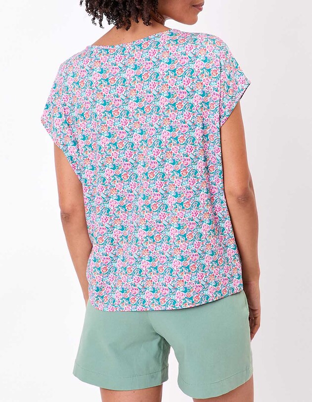 T-shirt loose maille fluide imprim&eacute; Princesse Nomade