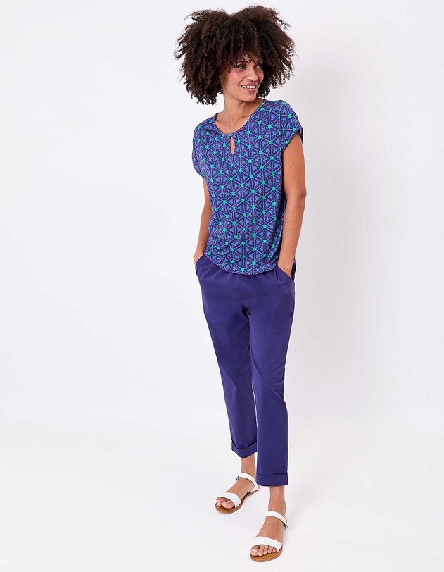 T-shirt loose maille fluide imprim&eacute; Princesse Nomade