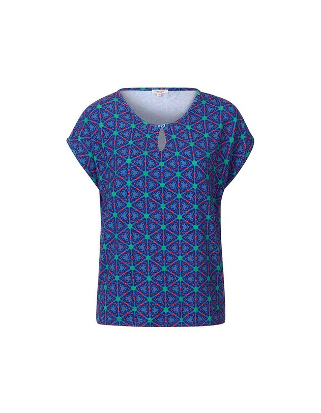 T-shirt loose maille fluide imprim&eacute; Princesse Nomade